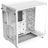 NZXT H6 Flow RGB boîtier midi tower Blanc | 2x USB-A | 1x USB-C | RGB | Verre Trempé