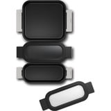 Neff Z9403FF0 lot de casseroles 5 pièce(s), Set de louche Acier inoxydable/Noir, Ensemble mixte, Argent, Argent, Verre, 220 °C, 4,2 kg