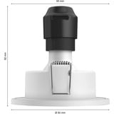 Philips Hue Lot de 3 spots encastrés White & Color Ambiance Xamento, Lumière LED Argent