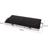 ProfiCook Plaque de cuisson double infrarouge PC-DKP 1211, Plaque chauffante Acier inoxydable