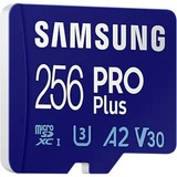 SAMSUNG PRO Plus 256 Go MicroSDXC UHS-I Classe 10, Carte mémoire bleu, 256 Go, MicroSDXC, Classe 10, UHS-I, 160 Mo/s, 120 Mo/s