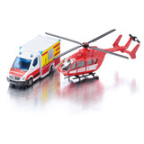 SIKU SUPER Mercedes-Benz ambulance et hélicoptère, Modèle réduit de voiture 