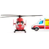 SIKU SUPER Mercedes-Benz ambulance et hélicoptère, Modèle réduit de voiture 