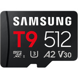 Samsung T9 microSDXC 512 GB, Carte mémoire Noir