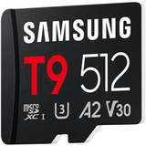 Samsung T9 microSDXC 512 GB, Carte mémoire Noir