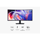 Samsung ViewFinity S8 S85TH 40" 4K Ultra HD Moniteur UltraWide incurvé Noir, 1x DisplayPort, 1x HDMI, 1x USB-C, 5x USB-A, 2x Thunderbolt, 1x RJ-45, 144 Hz, HDMI, DisplayPort, 5x USB-A, USB-C, 2x Thunderbolt