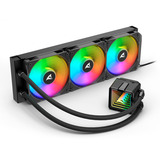 Sharkoon S100 ARGB, Watercooling Noir