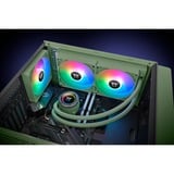 Thermaltake Refroidisseur liquide AIO TH280 V2 ARGB Sync Matcha Green, Watercooling Vert olive