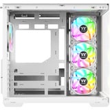 Thermaltake View 380 WS ARGB boîtier midi tower Blanc/bois | 2x USB-A | 1x USB-C | RGB | Verre Trempé
