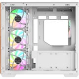 Thermaltake  boîtier midi tower Blanc/bois | 2x USB-A | 1x USB-C | RGB | Window
