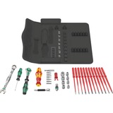 Wera Kraftform Kompakt W Imperial 1, Set d'outils Noir, incl. cliquet rapide Zyklop avec tête pivotante, 1/4"