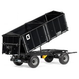 Wiking Remorque basculante trois côtés à deux essieux Kröger HKD 302, Modèle réduit de voiture Noir