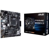 ASUS PRIME B450M-K II, socket AM4 carte mère socket AM4 RAID, Gb-LAN, Sound, µATX