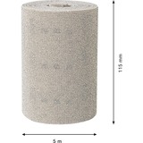 Bosch Expert Rouleau d'abrasif réticulé M480, Feuille abrasive Rouleau abrasif, Grain moyen, P80, Travail de finition, Décapant, Bois, Beige