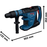 Bosch GBH18V-40 (solo; L), Marteau piqueur Bleu/Noir, Vente au détail
