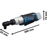 Bosch Visseuse à cliquet sans fil GRC 12V-60 1/2 SN Professional solo, 12Volt, Tournevis Bleu/Noir