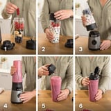 Bosch VitaPower MMB2111S blender 0,6 L Mélangeur de table 450 W Argent Argent/Noir, Mélangeur de table, 0,6 L, 450 W, Argent