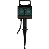 Brennenstuhl 1154430 prise de courant Noir, Multiprise Noir, Noir, IP44, 230 V, 16 A