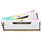 Corsair 16 Go DDR4-3200 Kit, Mémoire vive Blanc, CMH16GX4M2E3200C16W, Vengeance RGB PRO SL, XMP 2.0