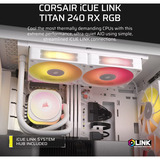 Corsair iCUE LINK TITAN 240 RX RGB Reconditionné, Watercooling Blanc