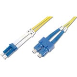 Digitus Câble de raccordement LWL, duplex, connecteur LC > SC, monomode OS2 Jaune