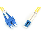 Digitus Câble de raccordement LWL, duplex, connecteur LC > SC, monomode OS2 Jaune