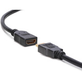 Digitus Câble de rallonge HDMI High Speed avec Ethernet, Câble d'extension Noir
