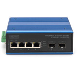 Digitus Commutateur Gigabit Ethernet PoE industriel 4+2 ports, Switch 