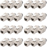 Digitus Module Keystone CAT 6A, blindé avec gestionnaire de câbles intelligent, pack (24 pièces), Module de Keystone Argent, blindé avec gestionnaire de câbles intelligent, pack (24 pièces), Argent, 14,5 x 35,3 x 19,5 mm, 19 g, -10 - 60 °C, 24 pièce(s), Chine