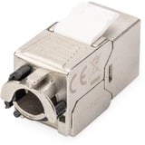 Digitus Module Keystone CAT 6A, blindé avec gestionnaire de câbles intelligent, pack (24 pièces), Module de Keystone Argent, blindé avec gestionnaire de câbles intelligent, pack (24 pièces), Argent, 14,5 x 35,3 x 19,5 mm, 19 g, -10 - 60 °C, 24 pièce(s), Chine