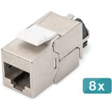 Digitus Module Keystone Cat.6a, blindé, Module de Keystone Argent