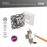 Digitus Module Keystone Cat.6a, blindé, Module de Keystone Argent