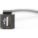 Digitus Module Keystone USB 2.0 USB-A mâle > USB-A femelle, Module de Keystone Noir