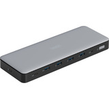 Digitus Station d'accueil USB-C 13 ports Gris/Noir