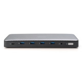 Digitus Station d'accueil USB-C 13 ports Gris/Noir