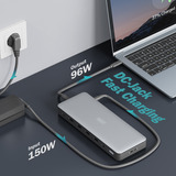 Digitus Station d'accueil USB-C 13 ports Gris/Noir
