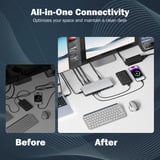 Digitus Station d'accueil USB-C 13 ports Gris/Noir