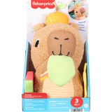 Fisher-Price Fisher-Price-Mon Capybara Câlins-Peluche anneau de dentition et hochet Capybara jouet, 0,25 an(s), Sonore