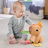 Fisher-Price Fisher-Price-Mon Capybara Câlins-Peluche anneau de dentition et hochet Capybara jouet, 0,25 an(s), Sonore
