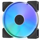 Fractal Design Prisma AL-18 ARGo PWM ventilateur de boîtier RGB  Noir, 180 x 180 x 38 mm, Connecteur PWM à 4 broches pour le ventilateur