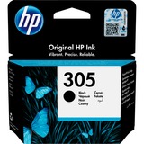 HP Cartouche d’encre noire 305 authentique Rendement standard, Encre à pigments, 2 ml, 120 pages, 1 pièce(s), Paquet unique