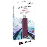 Kingston DataTraveler Max 256 Go, Clé USB Bordeaux, DTMAXA/256Go, USB-A 3.2 Gen 2 (10 Gbit/s)