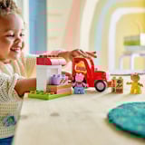 LEGO DUPLO Peppa Wutz Tracteur et Stand de Marché, Jouets de construction Vente au détail