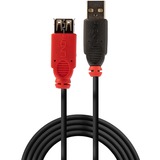 Lindy Rallonge active USB 2.0, 5m, Câble d'extension Noir, 5m, 5 m, USB A, USB A, USB 2.0, 0,48 Gbit/s, Noir