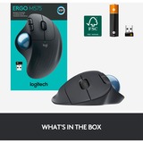 Logitech M575 ERGO Wireless Trackball Mouse (souris sans fil) Graphite, 2,4 GHz, Bluetooth Low Energy