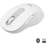 Logitech Signature M650 souris Droitier RF sans fil + Bluetooth Optique 2000 DPI Blanc, Droitier, Optique, RF sans fil + Bluetooth, 2000 DPI, Blanc