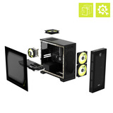 MSI 00B94321-002, PC gaming Noir/transparent