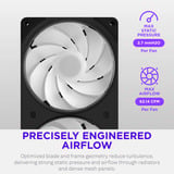 NZXT F360 RGB ventilateurs de boîtier Noir, 3 pièces, 360 x 120 x 25 mm, PWM