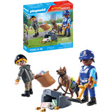 PLAYMOBIL Action Heroes Recherche de traces avec chien, Jouets de construction 