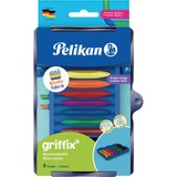 Pelikan Kreativfabrik - Griffix crayons de cire W3/8 set, Bundle 8 pièces